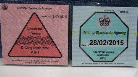 Pink and green licences