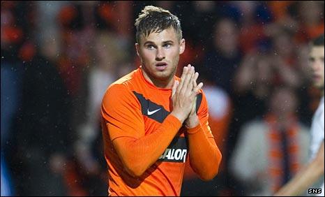 Dundee United striker David Goodwillie