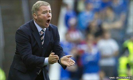 Rangers manager Ally McCoist