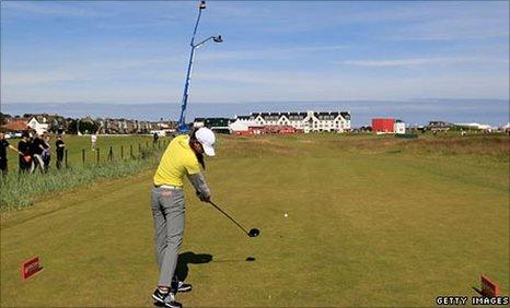 Michelle Wie at the 18th