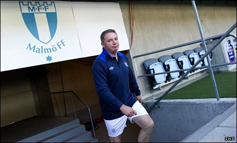 Ally McCoist at Swedbank Stadium