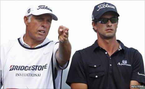 Steve Williams (left) and Adam Scott