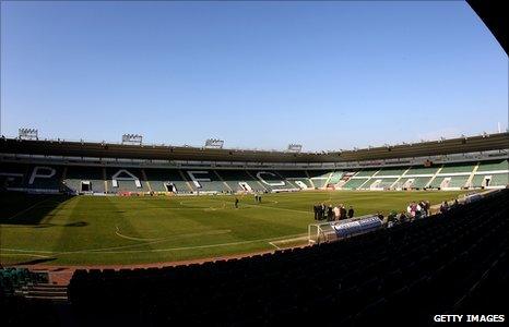 Plymouth Argyle' Home Park ground