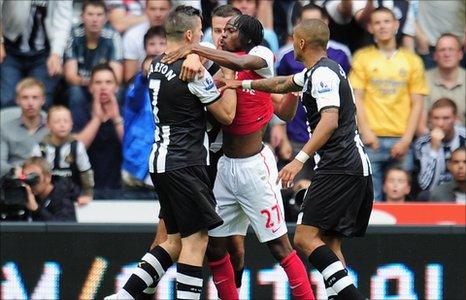 Joey Barton and Gervinho