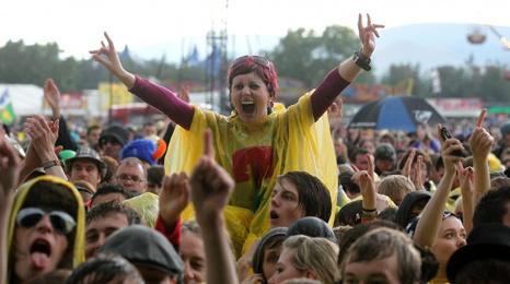 Festival-goer at T in the Park 2011