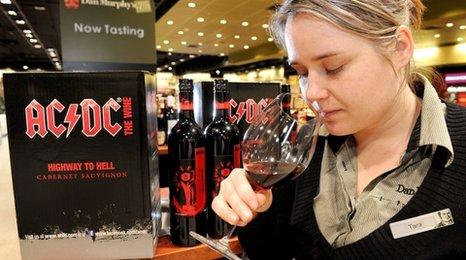 AC/DC wine