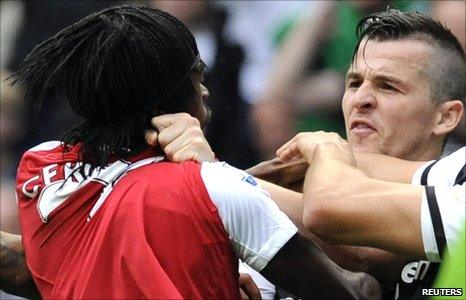Gervinho and Joey Barton