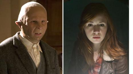 David Walliams and Karen Gillan in Doctor Who