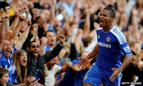 Chelsea goalscorer Florent Malouda