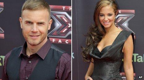 Gary Barlow and Tulisa Contostavlos