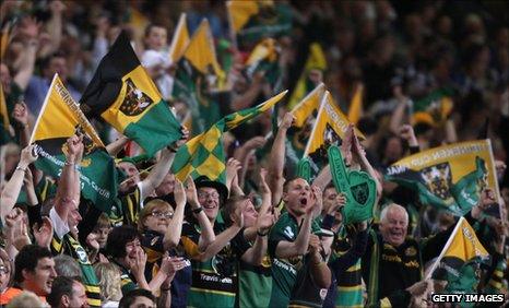 Northampton Saints supporters