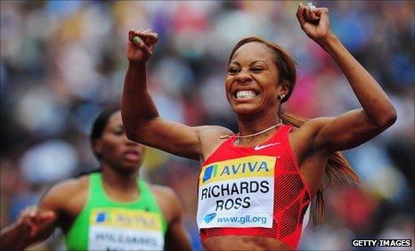 American 400m runner Sanya Richards-Ross