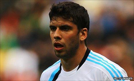 Emiliano Insua in action for Liverpool