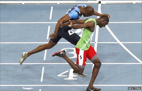 Kirani James (right) claims gold