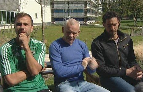 Carl Fletcher, Peter Reid and Romain Larrieu (l-r)