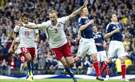 Michal Kadlec celebrates