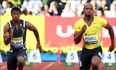 Yohan Blake and Asafa Powell