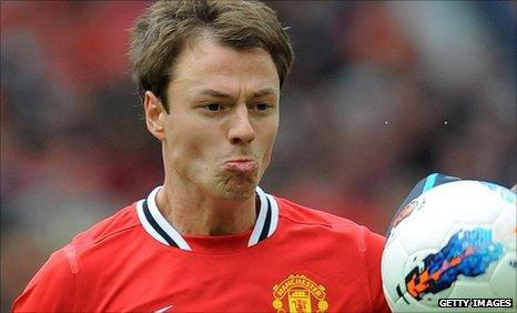 Manchester United defender Jonny Evans