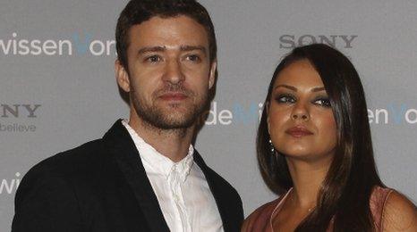 Justin Timberlake and Mila Kunis