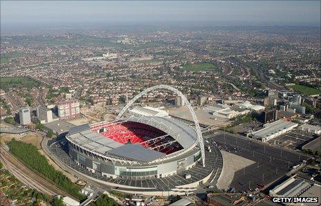 London's Wembley Stadium