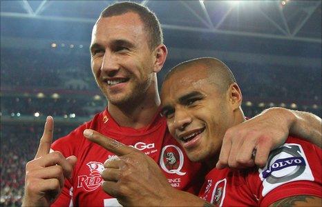 Quade Cooper and Will Genia