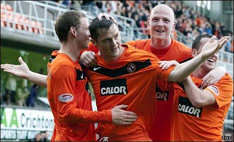 Jon Daly celebrates