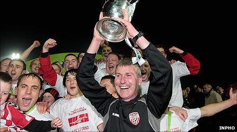 Derry City celebrate