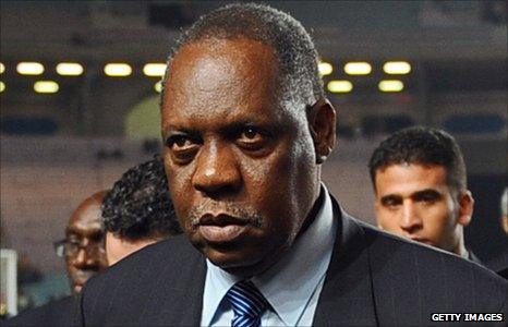 Caf president Issa Hayatou