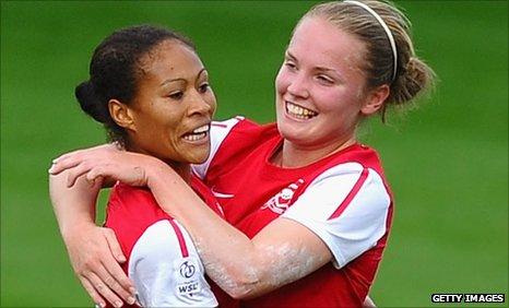 Rachel Yankey and Gilly Flaherty