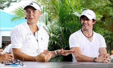 Caroline Wozniacki and Rory McIlroy