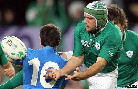 Luciano Orquera and Rory Best