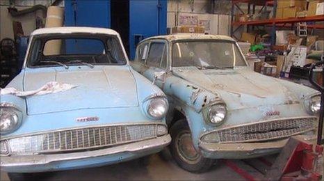 The Flying Ford Anglia from the Harry Potter franchise