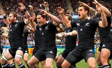 New Zealand perform the Haka