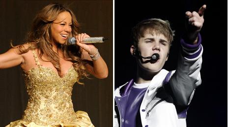 Mariah Carey and Justin Bieber