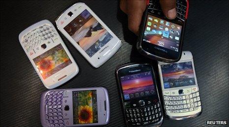 Blackberry handsets