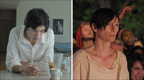 Ezra Miller (l) and Tilda Swinton in We Need To Talk About Kevin