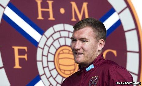 Hearts striker Kevin Kyle