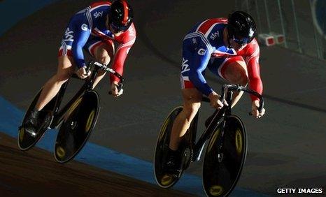 Jason Kenny (left) with Chris Hoy