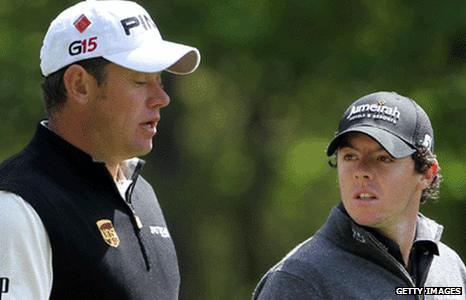 Lee Westwood and Rory McIlroy