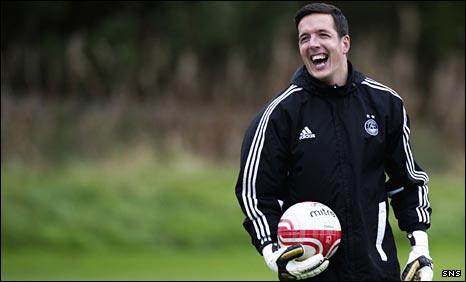 Jamie Langfield is back enjoying training