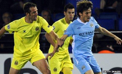 Spain's David Silva (right) impressed again for Manchester City