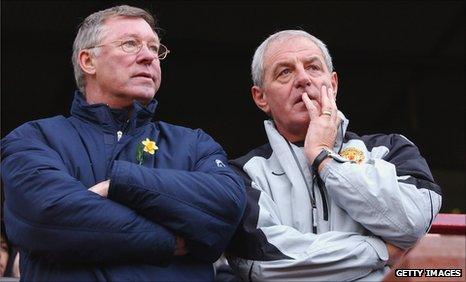 Sir Alex Ferguson and Walter Smith