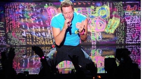 Chris Martin from Coldplay