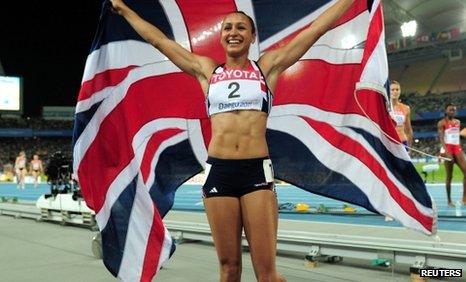 British heptathlete Jessica Ennis