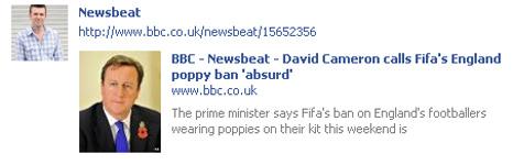 Newsbeat Facebook page