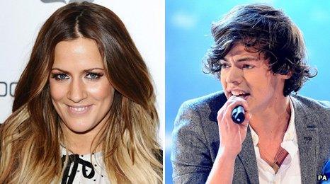 Caroline Flack and Harry Styles