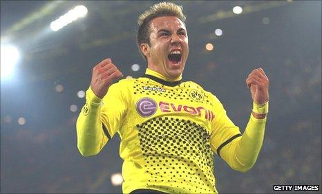 Mario Gotze of Borussia Dortmund