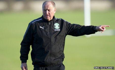 Hibernian assistant manager Billy Brown