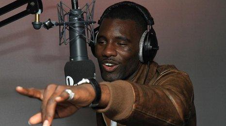 Wretch 32 in the Radio 1 studios.