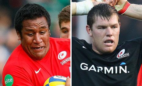 Mako Vunipola and Hayden Smith